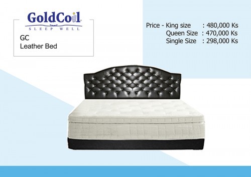 GC Leather Bed (Gold Coil)